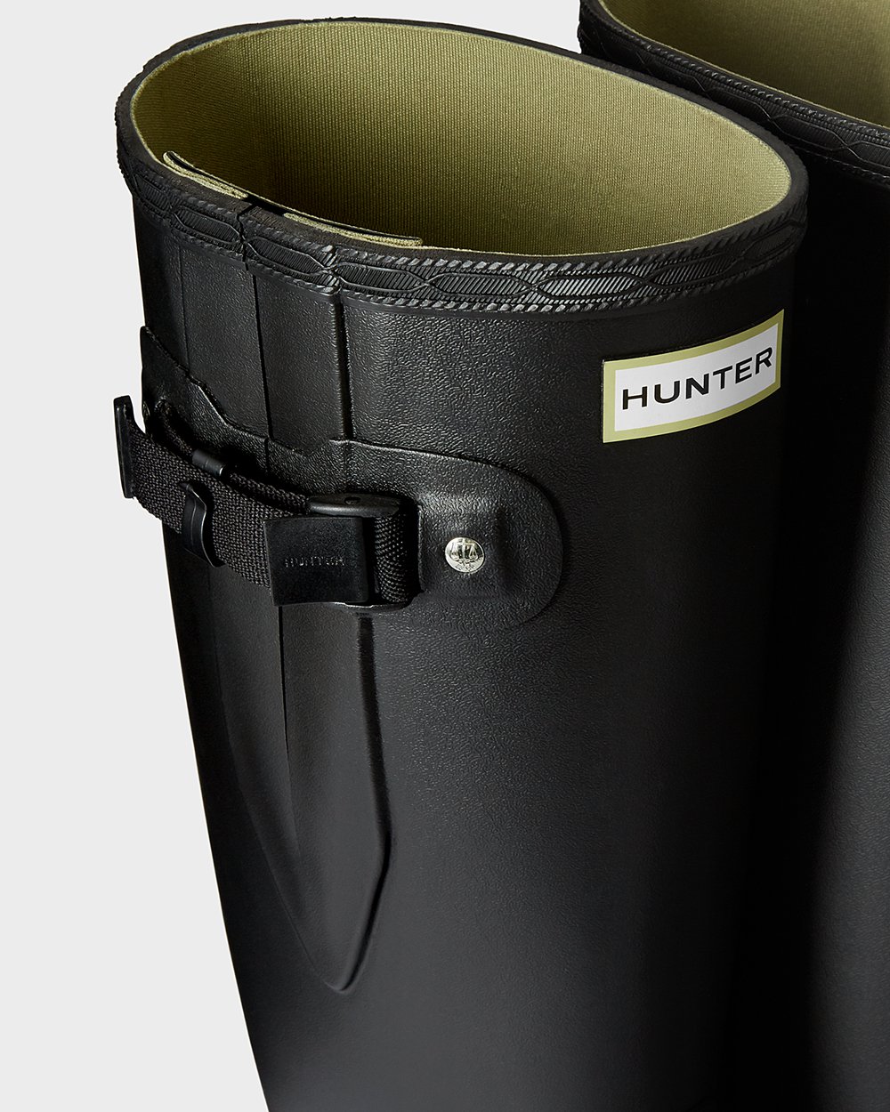 Bottes Larges Hunter Norris Field Femme Noir LYCNQSK-70